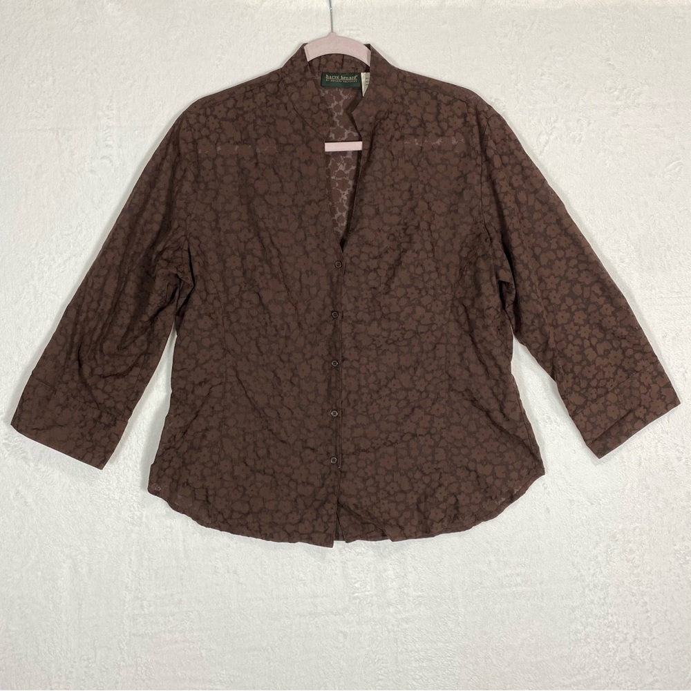 Harve Benard Women's Button Downโ Floral Shirt Size XL
